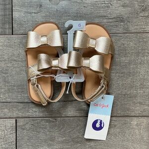Cat & Jack Metallic Gold Kids Sandals